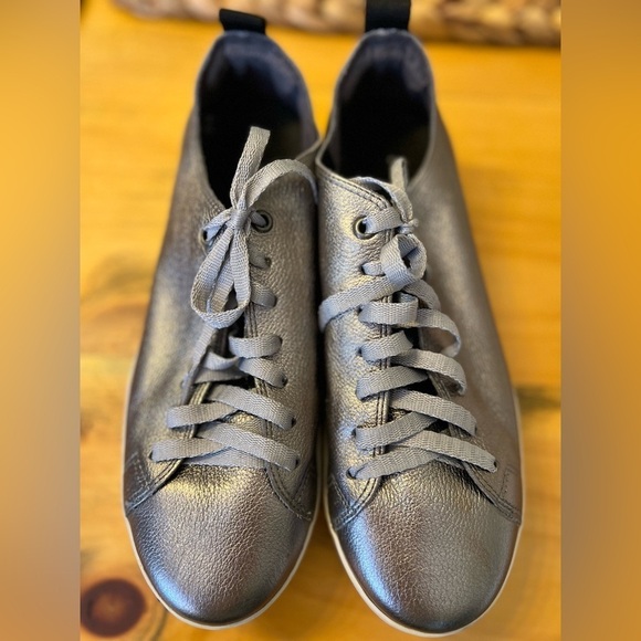 fiever Shoes - Fiever women’s metallic silver lace up sneakers 39 (for like 8.5)
